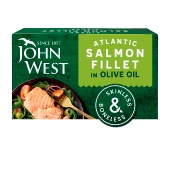 John West Atlantic Salmon Fillet in Olive Oil MSC