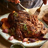 No.1 Slow Cooked British Bone-In Lamb Shoulder with a Cranberry & Shallot Jus