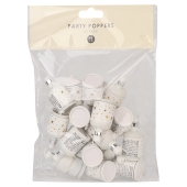 Talking Tables White Poppers Sparkle Print 20 pack