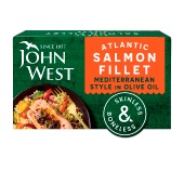 John West Salmon Fillet Mediterranean Style in Olive Oil