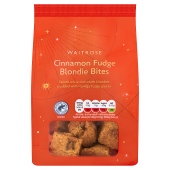 Waitrose Xmas Cinnamon Fudge Blondie Bites