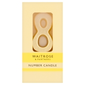 Waitrose 8 Number Candle