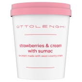 Ottolenghi Strawberries & Cream with Sumac Ice cCeam