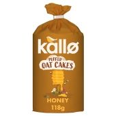 Kallo Puffed Oat Cakes Honey