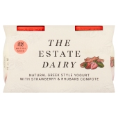 The Estate Dairy Greek Style With Strawberry & Rhubarb