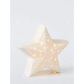 13cm LED Ceramic White Star