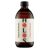 HOLOS Ginger & Hibiscus Organic Kombucha