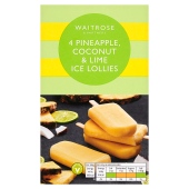 Waitrose Frozen Pineapple & Coconut Lollies