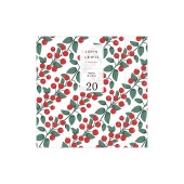 JL Red Berry Napkins 33cm 20 pack