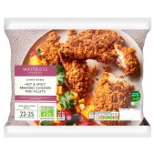 Waitrose Frozen Hot & Spicy Breaded Chicken Mini Fillets