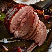 Sweet Cured Gammon with Black Cherry Glaze