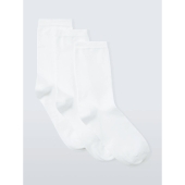 WHITE ANKLE HIGH SOCKS 3PK