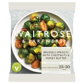 Waitrose Brussels Sprouts With Chestnuts & Honey Butter
