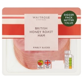 Waitrose British Honey Roast Ham Finely Sliced