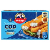 Birds Eye 8 Cod Breaded Fish Fingers