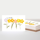 Floral Stems, Happy Easter Card