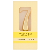 Waitrose 7 Number Candle