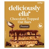 Deliciously Ella Peanut Chocolate Topped Oat Bars