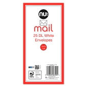 Nu Mail Envelopes - DL - 25Pk