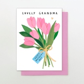 Lovely Grandma Tulips Mother's Day Card