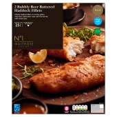No.1 Bubbly Beer Battered Haddock Fillets