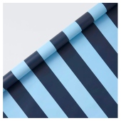 Navy Blue Wide Stripe 3M Gift Wrap