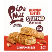 Pip & Nut Almond Butter Stuffed Cinnamon Bun Oat Bars
