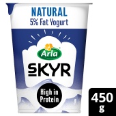 Arla Skyr Natural Extra Creamy 5% Fat Yogurt