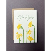 Daffodills, Happy Easter Card