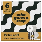 Who Gives A Crap Extra Soft Toilet Tissue 6 Mega Rolls