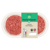 Duchy Organic 2 British Beef Burgers