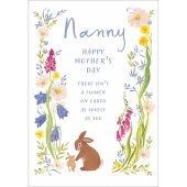 Baby Rabbit Wreath Mother's Day Card