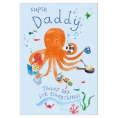 Daddy Octopus Father's Day Card
