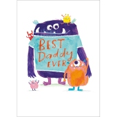 Big And Little Monster Father's Day Card