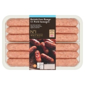 No.1 British Free Range 12 Pork Sausages