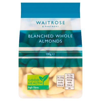 Waitrose Blanched Whole Almonds