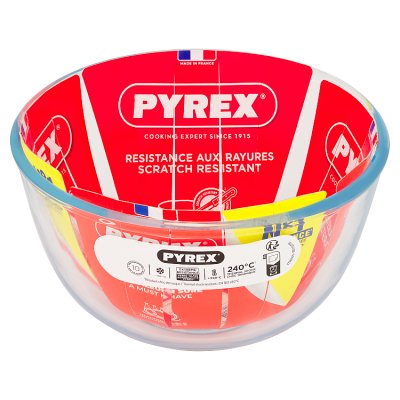 Pyrex Classic Borosilicate Glass Mixing Bowl Clear 1L