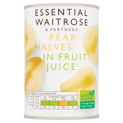 Waitrose Essential Pear Halves in Juice