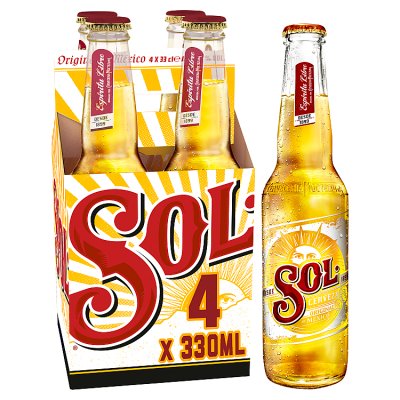 Sol Original Lager Beer Bottle