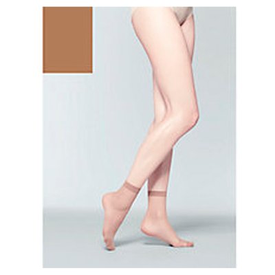 John Lewis 10 denier nude ankle high tights, pack of 3