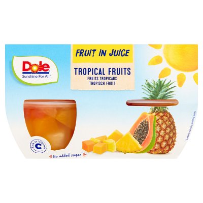 Dole fruit in juice tropical fruits