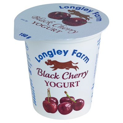 Longley Farm Black Cherry Yogurt Single
