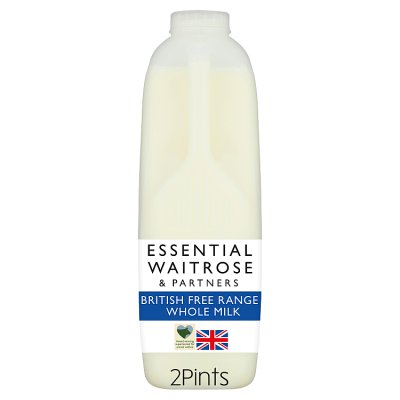 Essential British Free Range Whole Milk 2 Pints