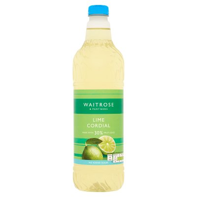 Waitrose No Added Sugar Lime Juice Cordial