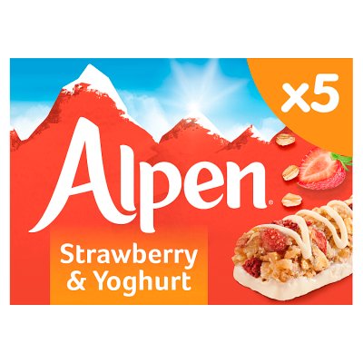 Alpen 5 Bars Strawberry With Yoghurt
