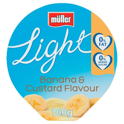 Müller Light Banana & Custard Fat Free Yogurt