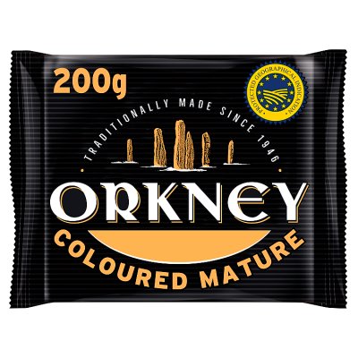 Orkney Cheese Scottish Coloured Mature Cheddar Cheese