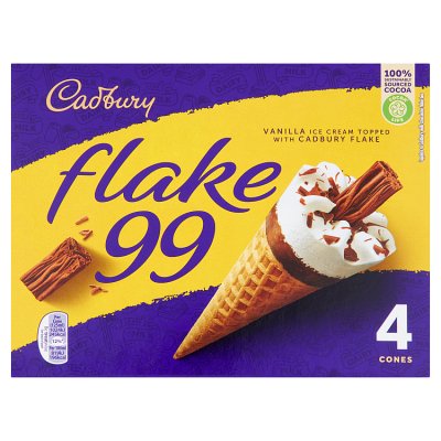 Cadbury Flake 99 4 Cones
