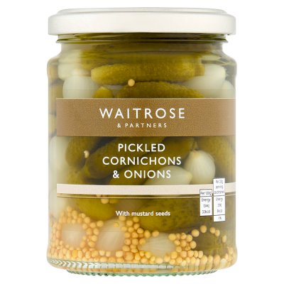 Waitrose Pickled Cornichons & Onions