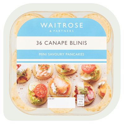 Waitrose 36 Canape Blinis